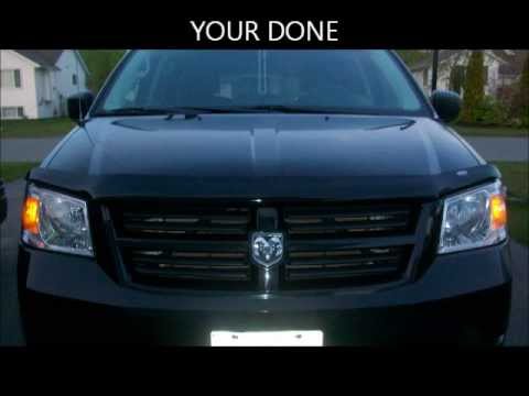 How to Install a bug/hood Deflector for Dodge Caravan