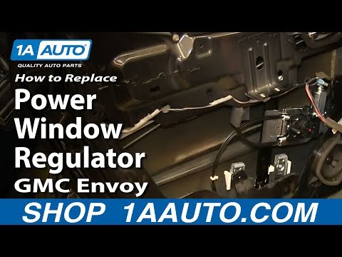 How To Install Replace Rear Power WIndow Regulator 2002-09 GMC Envoy XL
