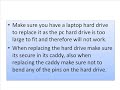 Replacing hard drive