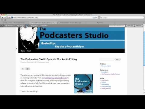 how to podcast with wordpress