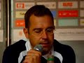 Fußball Regionalliga Süd, 11. Spieltag, Pressekonferenz mit Ralf Rangnick, Trainer der TSG Hoffenheim, Hermann Stengele und Michael Feichtenbeiner, Trainer des SC Pfullendorf.