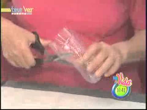 Flores con material reciclable