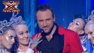 Нажмите для просмотра : Сергей Гладыр - You can leave your hat on - Joe Cocker - Финал - Х-фактор 4 - 28.12.2013