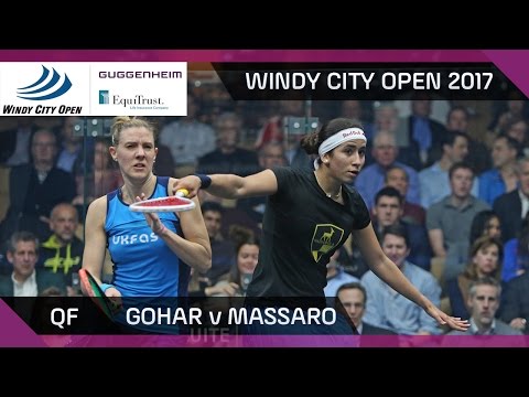 Squash: Gohar v Massaro - Windy City Open 2017 QF Highlights