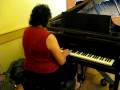 Playing piano at a  reception part2