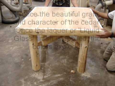 how to fasten log furniture together