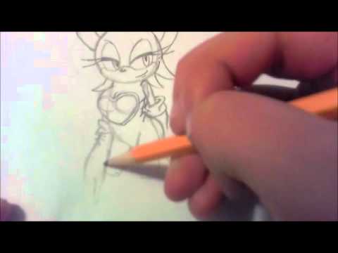 how to draw rouge from x-men step by step