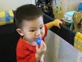 Blowing a whistle