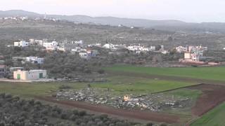 تصوير عن تل تعنك وتظهر بلدة رمانه واراضيها وشارع حيفا ومرج ابن عامر