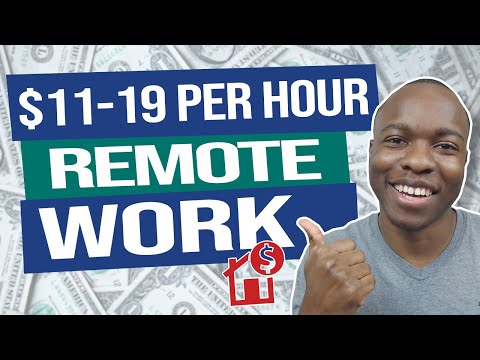 Earn $11-19 Per Hour Remote Home Based Work (Work From Home Jobs
