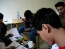 group discussion in my studio