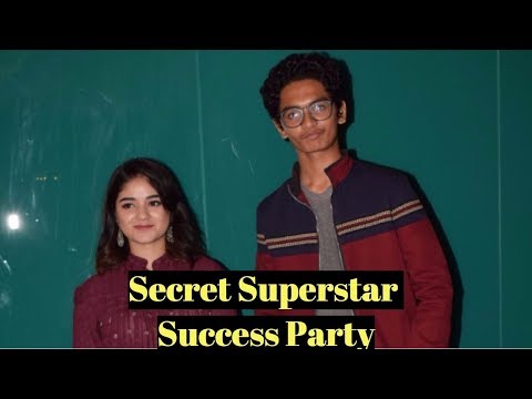 Tirth & Zaira At Success Party Of Secret Superstar Hosted By Advait Chandan