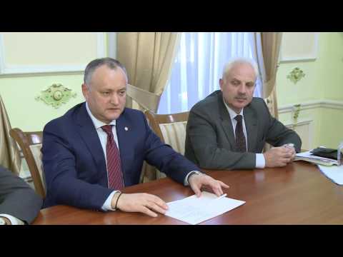 Игорь Додон встретился с Фаритом Мухаметшиным и Сергеем Губаревым