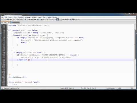 PHP Tutorials: Register & Login (Part 15): User Settings (Part 2)_Php,Java,SQL,Html szoftverfejleszt�knek. Heti legjobbak
