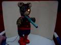 50´s MARUSAN SAN BAT/OP TIN SHOOTING BEAR