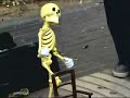 Skeleton Puppet Does His Thing