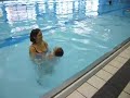Ellie swims