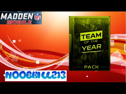 Madden Mobile Team Of The Year Pack Opening