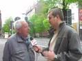 Pierwszomajowy pochód bezdomnych w Katowicach