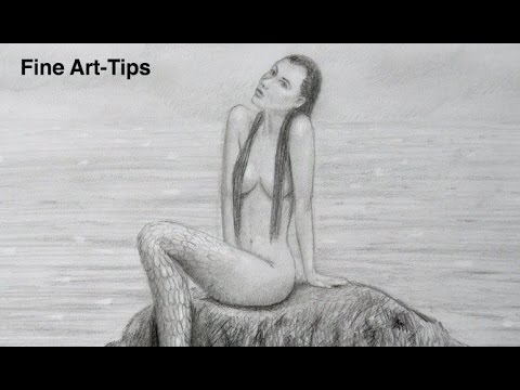 video-linktoworks-Time Lapse Drawing: Draw a Realistic Mermaid - Fine Art ...