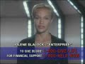 Jolene Blalock from Star Trek : Enterprise makes a special appeal in a Public service announcement.