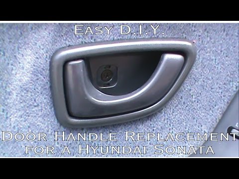 How to Install or Perform an Inside, Front Door Handle Replacement on a 1993-1996 Hyundai Sonata