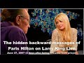 listen to the reverse speech of paris hilton on larry king live 2 days after being released from jail
