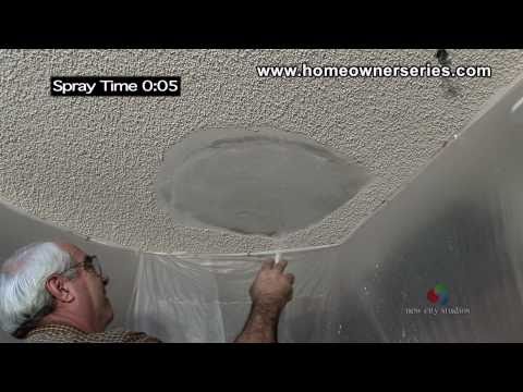 how to patch sand textured ceiling