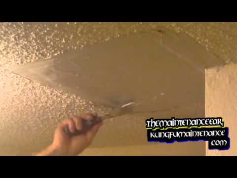 how to patch knockdown ceiling texture