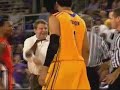 Phil Johnson and Tim Floyd getting ejected by referee Jeb Hartness. Video from UTEP at East Carolina game, February 23, 2011. Officials called four technical fouls on UTEP coaching staff in a five-minute span, plus a fifth later in the game. Miners undergraduate assistant Greg Foster was forced to take over as head coach.