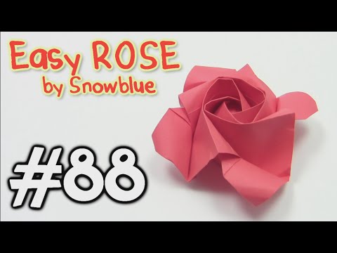 how to easy origami rose