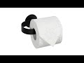 Toilettenpapierhalter Edelstahl schwarz