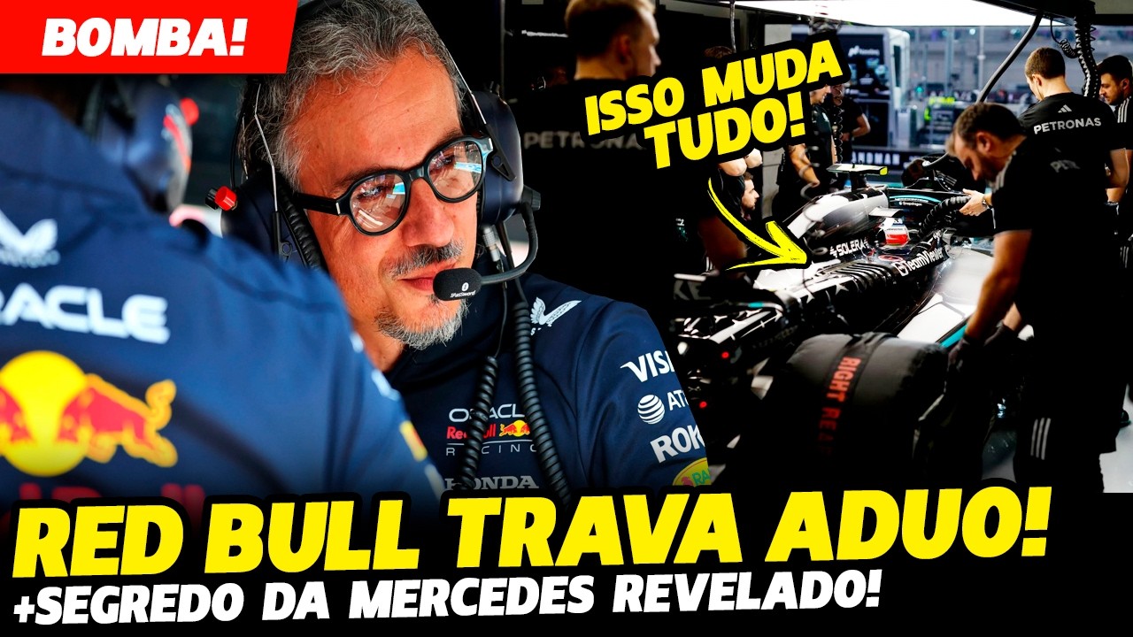 🚨BOMBA DO DIA: RED BULL BATE DE FRENTE COM A FIA PARA BARRAR ADUO E SEGREDO DA MERCEDES | FÓRMULA 1