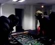 Josh Homme and Mike Skinner playing table football