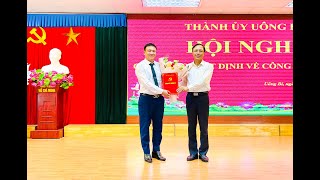 Công bố Quyết định của Thành ủy Uông Bí về công tác cán bộ tại phường Quang Trung