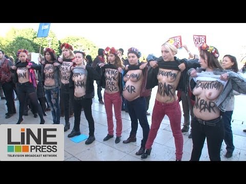 Féministes & Femen se rassemblent pour la libération des nigérianes / Paris - France 13 mai 2014