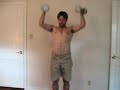 Two Dumbells Ground to Sky 25# 1st time 20x