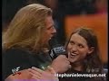 steph forces hhh into a cage 