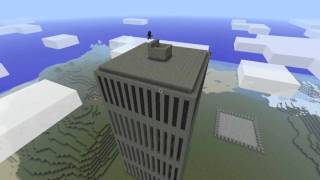 9/11 Minecraft Tribute - Twin towers: Timelapse