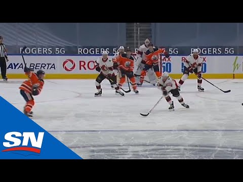 Tyson Barrie Scores First Goal For Oilers With Blast From The Point