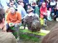 Drunk guy builds up a crowd at Glastonbury 2008