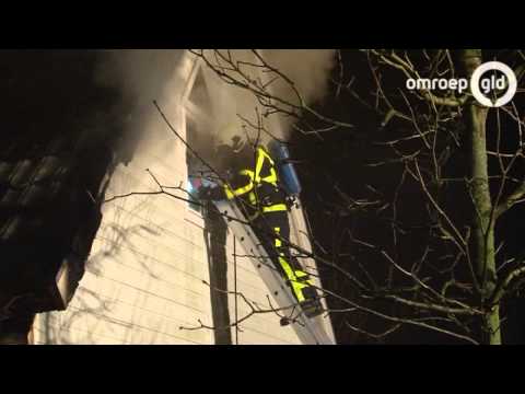 Brand in Lathum verwoest chalet Vitesse keeper