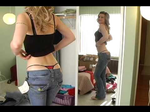 jeans - Some girls will do anything for a great pair of jeans...