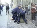 man gets beat by cop