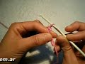 Tejer en redondo en un anillo de cadenas Tejer en redondo en un anillo de cadenas