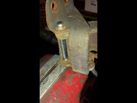 How to repair a Mustang Door Hinge- 1969 Ford Mustang GT 351 M code coupe restoration part 13