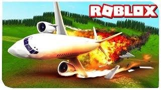 ВЫЖИТЬ ПОСЛЕ КРУШЕНИЯ САМОЛЕТА . | ROBLOX ПО РУССКИ |