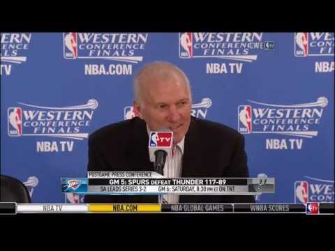 WATCH: Coach Pop to Reporter