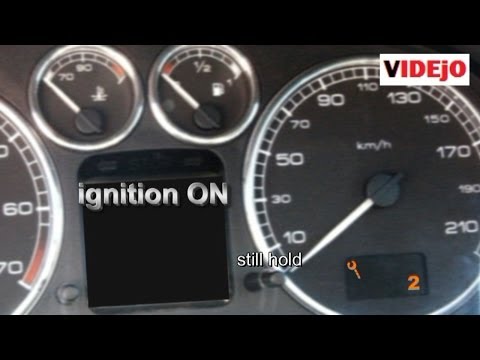 How to reset service light on Peugeot 307