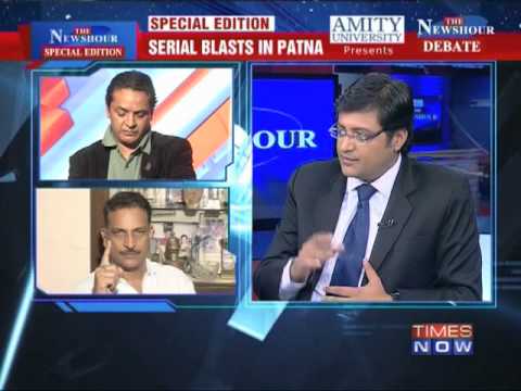 blasts - In a debate moderated by TIMES NOW's Editor-in-Chief Arnab Goswami, panelists -- Sanjay Jha, Spokesperson, Congress; Rajiv Pratap Rudy, Gen Secy & MP, RS, BJ...